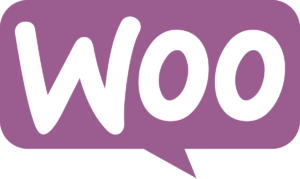 logo woocommerce - desarrollo web - buque insignia marketing